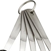MIU Trendy Stainless-Steel 5-Piece Measuring Spoon Set