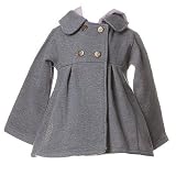 Toddler Little Girls Clothes GREY HOODED Top FLAPDOODLES Girl 2T-6X