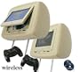 Pair 7" Headrest LCD with 2 (Two) DVD Player IHeadPhone Game FM