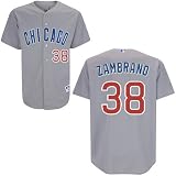 Carlos Zambrano Chicago Cubs Authentic Road Jersey by Majestic Select Jersey Size: 40 - Small / Medium
