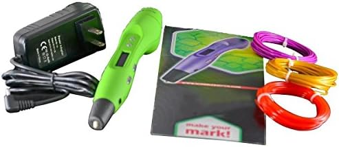 FUNFLAG 3D Pen Awesome Design Model Printing Drawing 3D Pen with LED Screen -Green