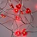 25 LED Hearts, 10 Ft. Long Bendable Copper Wire String Light - Great for Mother's Day, Valentine's Day, Birthdays, and Anniversaries!