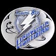 Tampa Bay Lightning Enameled Belt Buckle - NHL Hockey Fan Shop Sports Team Merchandise