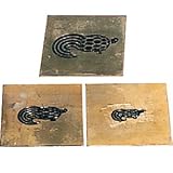 盛光 真鍮型板 祝型板(亀) 3枚セット DUSK-0103-kame