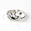 STERLING SILVER TOE RING - 9mm Lizard