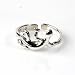 STERLING SILVER TOE RING - 9mm Lizard