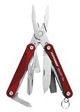 Leatherman 831189 Squirt PS4 Red Keychain Tool with Plier