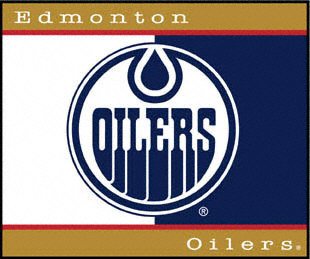 Buy Edmonton Oilers 60x50 Team Blanket by Biederlack