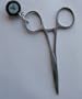ECO-Dr. Slick Scissor Clamp Stainless Steel Satin Finish 5 1/2" & Retractable Pin-on Reel