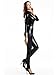 Gothic Punk Rubber Latex Like Zipper Crotch Catsuit Teddy - One Size