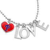 MLB Touch by Alyssa Milano Philadelphia Phillies Love Necklace with Heart Team Logo