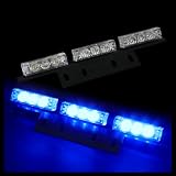 18 Bright Blue LED Law Enforcement Flash Strobe Lights Bar for Windshield Dash Deck... by HK5