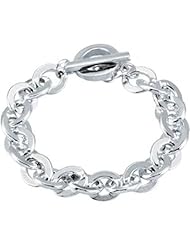 10.23mm Link Bracelet with Toggle Clasp in Sterling Silver