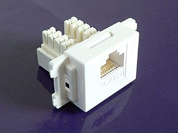 【クリックでお店のこの商品のページへ】CAT.5e 埋込LANモジュラージャックD: パソコン・周辺機器