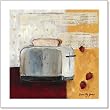 Susan Eby Glass - Pop it Up Size 12x12 FINEST BRAND CANVAS Print With Added Heavy BRUSHSTROKES Susan Eby Glass 12x12
