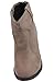 Soda Women's Albert Faux Suede Cowboy Pull-Tab Stacked Heels Ankle Booties