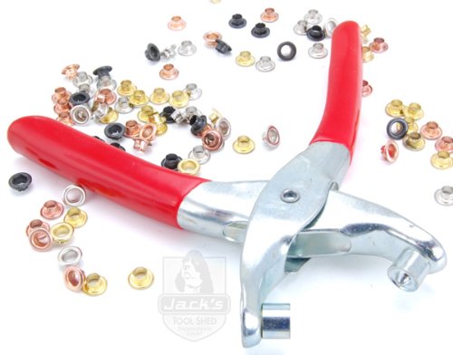 Eyelet Tool - 100 Eyelets - Spring-Loaded - 1/8