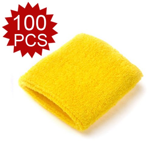 GOGO™ Thick Solid Color Wristbands / Sweatbands (WHOLESALE LOT, Price for 100 pieces)