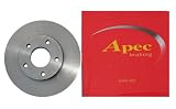 Apec Pair Front Brake Discs - Peugeot 1007 - 1.4 - 7/2005 onwards - 266mm Vented