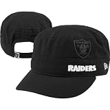 NFL Women's Oakland Raiders Goal-2-Go Military Cap (Black, One Size Fits All)