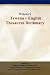 Book Websters Tswana - English Thesaurus Dictionary