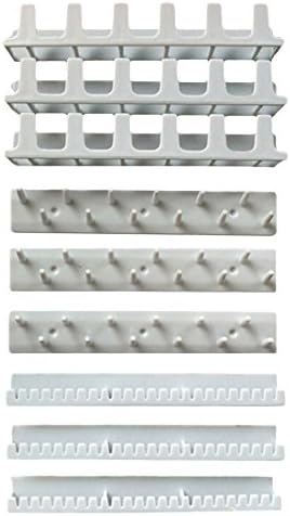 Gethome 9 in 1 Adhesive Paste Wall Hanging Storage Hooks Jewelry Display Organizer Necklace Hanger (White)