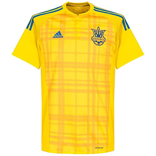 adidas Herren Trikot Ukraine Heim Replica, Yellow/Bold Gold/Blue, S, AC5580