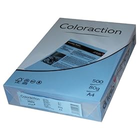Coloraction 838A 080S 38 Antalis DIN A4, 160 gr/mq- Carta per fotocopie, colore: Blu chiaro Coloraction 838A 080S 38 Antalis DIN A4, 160 gr/mq- Carta per fotocopie, colore: Blu chiaro