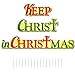 VICTORYSTORE.COM Keep Christ in Christmas Shaped Corrugated Plastic Yard Decorations (includes 17 short stakes)