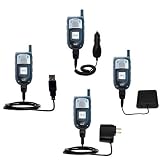 Road Warrior Kit for the Sanyo RL-7300 includes a Car & Wall Charger AND USB cable AND Battery Extender - Gomadic Brand w/ TipExchange Technology