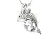 White Gold Plated Crystal Dolphin Pendant Necklace Fashion Jewelry