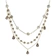 14K Gold Over Silver Bib Necklace
