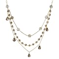 14K Gold Over Silver Bib Necklace