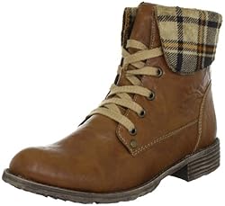 Rieker 74710-22, Damen Fashion Halbstiefel & Stiefeletten, Braun (oilynuss/beige-braun 22), EU 39