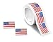 250 Small American Flag Stickers on a Roll - Patriotic Stickers (250 Stickers/Roll)