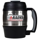 NBA Portland Trailblazers 52-Ounce Stainless Steel Macho Travel Mug with Bottle Opener