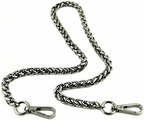 8mm Black Purse Chain, Purse Replacement Chain, Purse Wheat Chain Strap, High Quality 23.6 inch Length