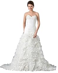 A-line Floor Length Beaded Lace Dropped   Waistline Taffeta Sweetheart  Dress