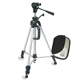 Premium Photographer's Package - Full Size Tripod & Slim Series Digital Camera Case for Compact to Medium Size Cameras