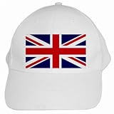 British English Flag White Cap Hat