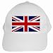British English Flag White Cap Hat