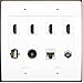 RiteAV 4 x HDMI 1 x USB + Digital Optical Cat5e Ethernet and Coax Wallplate