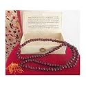 Mallah Prayer Beads with Orange Tassle in a Presentation Box with explanation on how to use