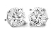 1.00 Ct E/VS Round Diamond 14K Gold Stud Earrings (Clarity Enhanced)