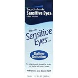 Sensitive Eyes Saline Solution For Soft Contact Lenses 12 fl oz Pack of 3