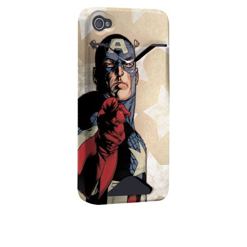  iPhone 4 / 4S ID / Credit Card Case - Captain America - Justice