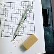 Retro 51 Sudoku Game Set Pencil and Leather Book