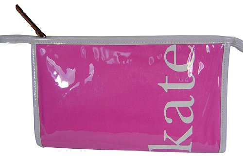 Kate Spade Medium Heddy Kate Coal Cosmetic Bag Pink