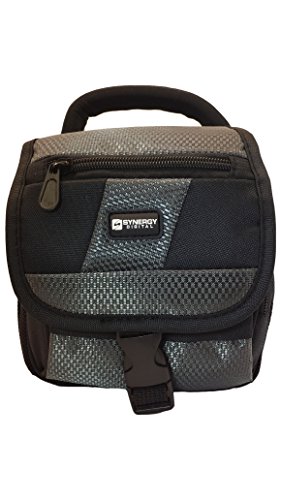 Pentax XG-1 Digital Camera Case Camcorder and Digital Camera Case - Carry Handle & Adjustable Shoulder Strap - Black / Grey - Replacement by Synergy