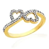 10K Yellow Gold 0.25ctw. Diamond Ladies Fashion Ring